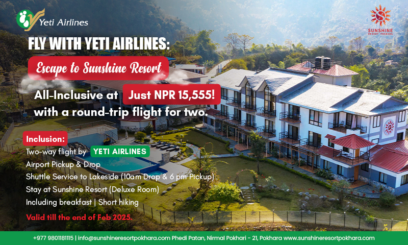 Fly with Yeti Airlines and Escape to Sunshine Resort!